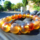 18 Gram 18 Small Beads Bracelet Indonesian Yellow Bluish Amber for Healing SB33