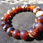 18 Gram 18 Small Beads Bracelet Indonesian Red Bluish Amber for Healing SB42