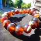 18 Gram 18 Small Beads Bracelet Indonesian Red Bluish Amber for Healing SB42