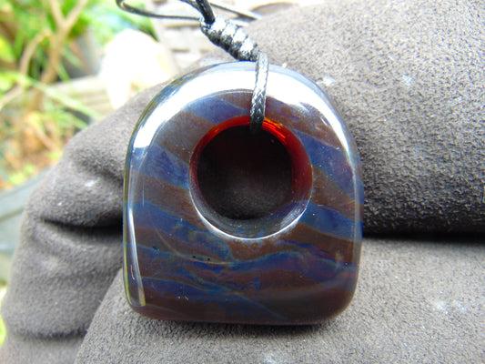 28 gram Ring Pendant Indonesian Blue Amber for Healing 25A216
