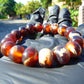 18 Gram 18 Small Beads Bracelet Indonesian Red Bluish Amber for Healing SB42