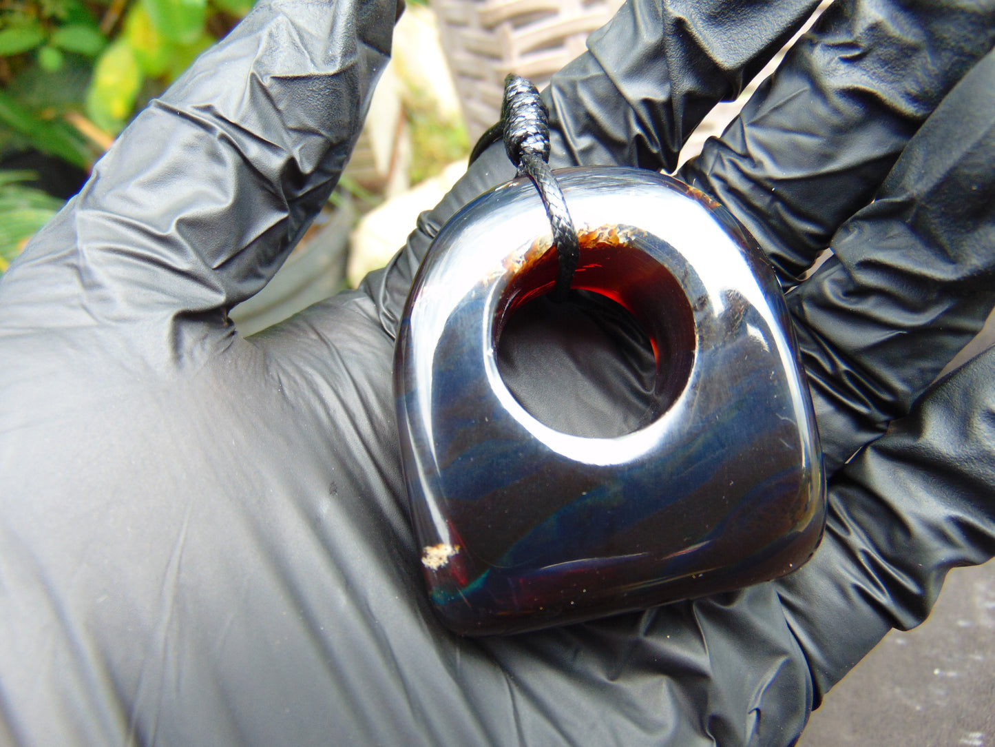 28 gram Ring Pendant Indonesian Blue Amber for Healing 25A216