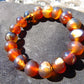 18 Gram 18 Small Beads Bracelet Indonesian Red Bluish Amber for Healing SB36