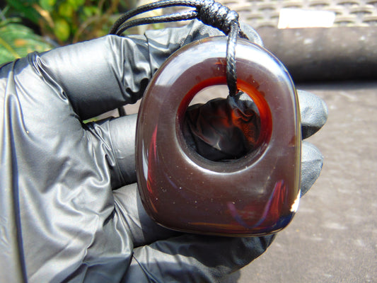 21 gram Ring Pendant Indonesian RED Amber for Healing 25N177