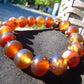 18 Gram 18 Small Beads Bracelet Indonesian Red Bluish Amber for Healing SB36