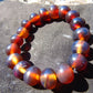 18 Gram 18 Small Beads Bracelet Indonesian Red Bluish Amber for Healing SB39
