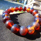 18 Gram 18 Small Beads Bracelet Indonesian Red Bluish Amber for Healing SB39