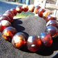 18 Gram 18 Small Beads Bracelet Indonesian Red Bluish Amber for Healing SB27