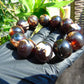 56 gram 12 Beads Mala Bracelet Indonesian Dark White Red Amber 20 mm for Healing G20B17