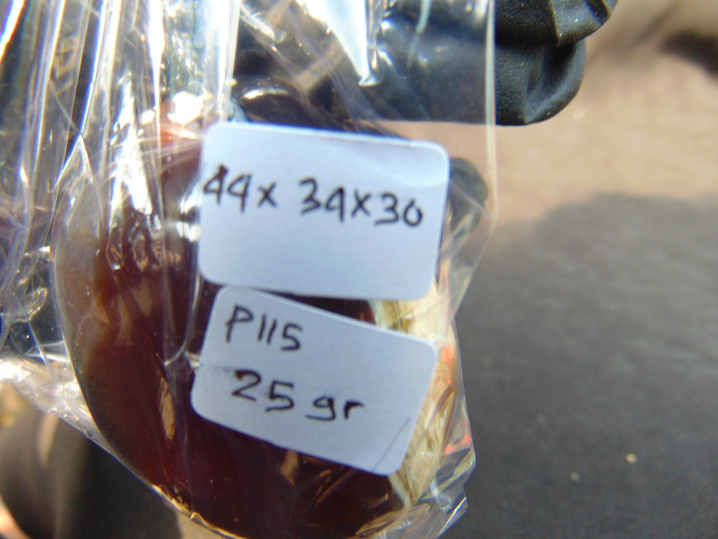 25 gr Pendant 44x34x30 mm Indonesian Amber for Healing P115