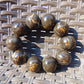 87 gram 10 Beads Mala Bracelet Indonesian Aromatic Perfumed Amber 25 mm for Healing 26MJ4