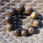 86 gram 10 Beads Mala Bracelet Indonesian Aromatic Perfumed Amber 25 mm for Healing 26MJ5
