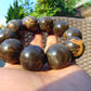 86 gram 10 Beads Mala Bracelet Indonesian Aromatic Perfumed Amber 25 mm for Healing 26MJ5