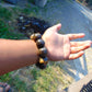 86 gram 10 Beads Mala Bracelet Indonesian Aromatic Perfumed Amber 25 mm for Healing 26MJ5