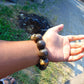 86 gram 10 Beads Mala Bracelet Indonesian Aromatic Perfumed Amber 25 mm for Healing 26MJ5