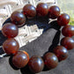 43 gr 13 Beads Mala Bracelet Indonesian Sumatra Dark Amber for Healing G18B8