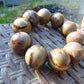 90 gram 10 Beads Mala Bracelet Indonesian Aromatic Perfumed Amber 25 mm for Healing 26MJ6