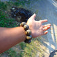 90 gram 10 Beads Mala Bracelet Indonesian Aromatic Perfumed Amber 25 mm for Healing 26MJ6