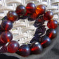 43 gr 13 Beads Mala Bracelet Indonesian Sumatra Dark Amber for Healing G18B3