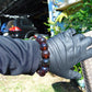 43 gr 13 Beads Mala Bracelet Indonesian Sumatra Dark Amber for Healing G18B3