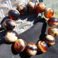 44 gr 13 Beads Mala Bracelet Indonesian Sumatra Dark Amber for Healing G18B7