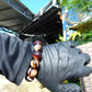 44 gr 13 Beads Mala Bracelet Indonesian Sumatra Dark Amber for Healing G18B7