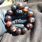 55 gram 12 Beads Mala Bracelet Indonesian Dark Red Amber 20 mm for Healing G20B4