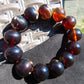 45 gr 13 Beads Mala Bracelet Indonesian Sumatra Dark Amber for Healing G18B4