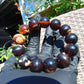 45 gr 13 Beads Mala Bracelet Indonesian Sumatra Dark Amber for Healing G18B4