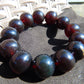 44 gr 13 Beads Mala Bracelet Indonesian Sumatra Dark Amber for Healing G18B5