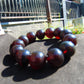 44 gr 13 Beads Mala Bracelet Indonesian Sumatra Dark Amber for Healing G18B5