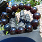 44 gr 13 Beads Mala Bracelet Indonesian Sumatra Dark Amber for Healing G18B5