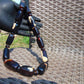 122 gr Small Necklace beads Indonesian Black Blue Amber for Healing A13K222
