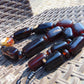 134 gr Small Necklace beads Indonesian dark red Amber for Healing A13K228