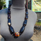 134 gr Small Necklace beads Indonesian dark red Amber for Healing A13K228