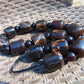 271 gr Small Necklace beads Indonesian Dark Red Amber for Healing A13K232
