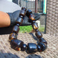 271 gr Small Necklace beads Indonesian Dark Red Amber for Healing A13K232