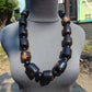 271 gr Small Necklace beads Indonesian Dark Red Amber for Healing A13K232