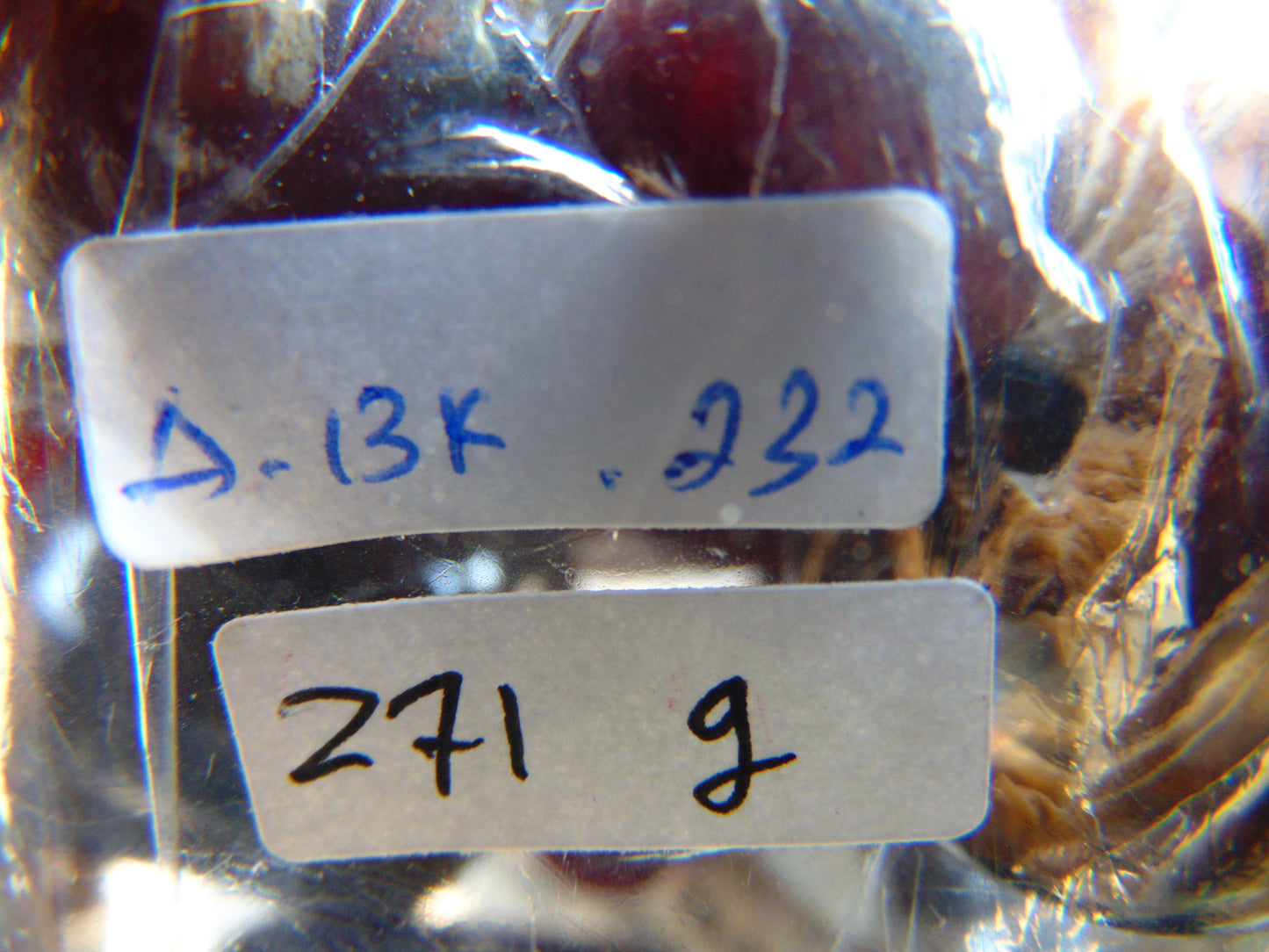 271 gr Small Necklace beads Indonesian Dark Red Amber for Healing A13K232