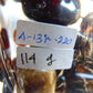 114 gr Small Necklace beads Indonesian White Black Blue Amber for Healing A13K220