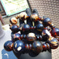 156 gr Small Necklace beads Indonesian white black Amber for Healing A15K238