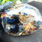1255 gr Full Polished 16x11x7 cm Indonesian Black Blue Amber for Healing ML61