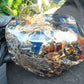 1255 gr Full Polished 16x11x7 cm Indonesian Black Blue Amber for Healing ML61