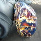 1255 gr Full Polished 16x11x7 cm Indonesian Black Blue Amber for Healing ML61