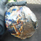 1255 gr Full Polished 16x11x7 cm Indonesian Black Blue Amber for Healing ML61