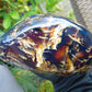 1255 gr Full Polished 16x11x7 cm Indonesian Black Blue Amber for Healing ML61