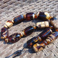120 gr Small Necklace beads Indonesian Dark White Amber for Healing A13K218