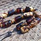 120 gr Small Necklace beads Indonesian Dark White Amber for Healing A13K218