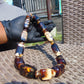 120 gr Small Necklace beads Indonesian Dark White Amber for Healing A13K218