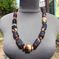 120 gr Small Necklace beads Indonesian Dark White Amber for Healing A13K218